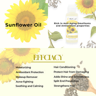 100% Pure Natural Carrier Oil 4 fl. oz. Sunflower