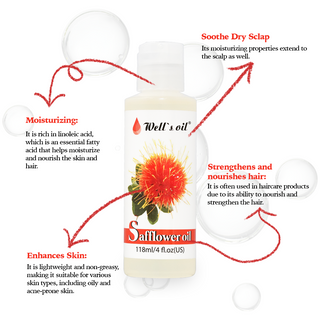 100% Pure Natural Carrier Oil 4 fl. oz. Safflower