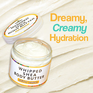 (NEW) Whipped Shea Butter (White Rose) - 12 oz.