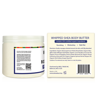(NEW) Whipped Shea Butter (Fragrance-Free) - 12 oz.