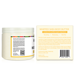 (NEW) Whipped Shea Butter (Sweet Mango) - 12 oz.