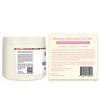 (NEW) Whipped Shea Butter (White Rose) - 12 oz.