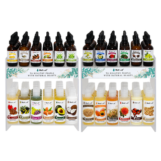 NO24-SET | 24-Kinds 100% Pure Natural Oil 2oz & 4oz Display Set (132 pcs)